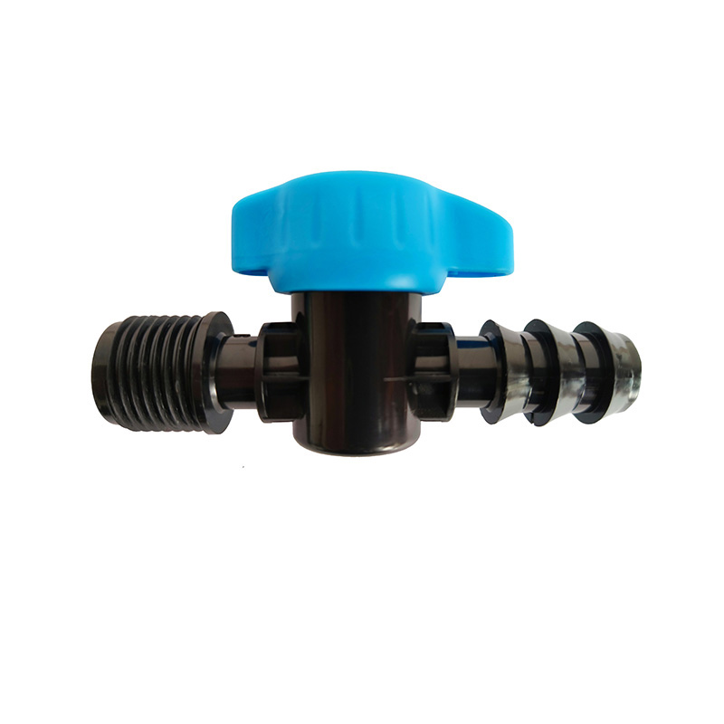 Blue Barb Male Thread Valve RT-1035