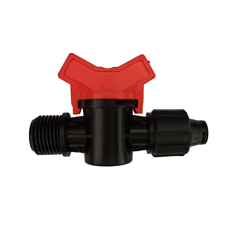 Red Single Lock Male Thread Valve for Tape RT-1036