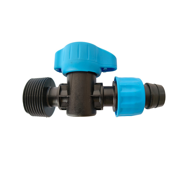 Blue Barb Male Thread Valve RT-1029