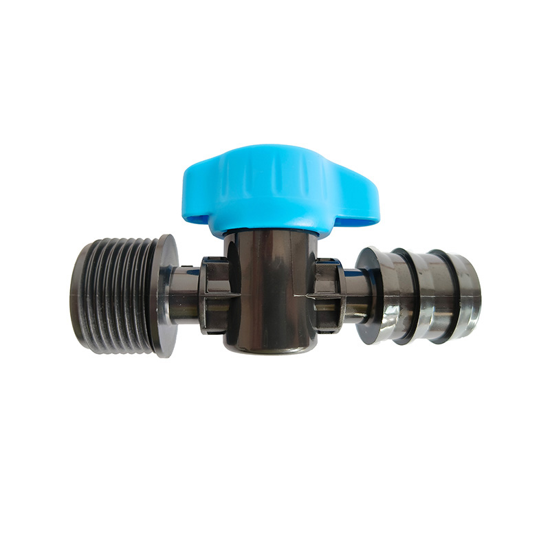 Blue Barb Male Thread Valve RT-1028