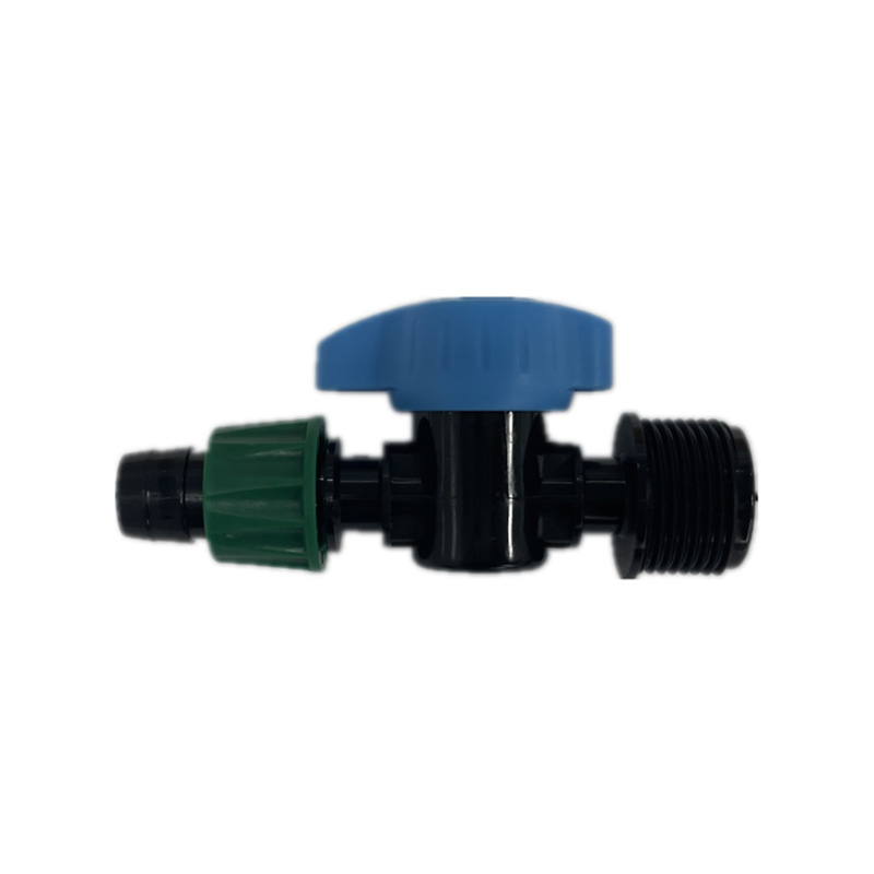 Blue-Green Single Lock Male Thread Valve for Tape RT-1005