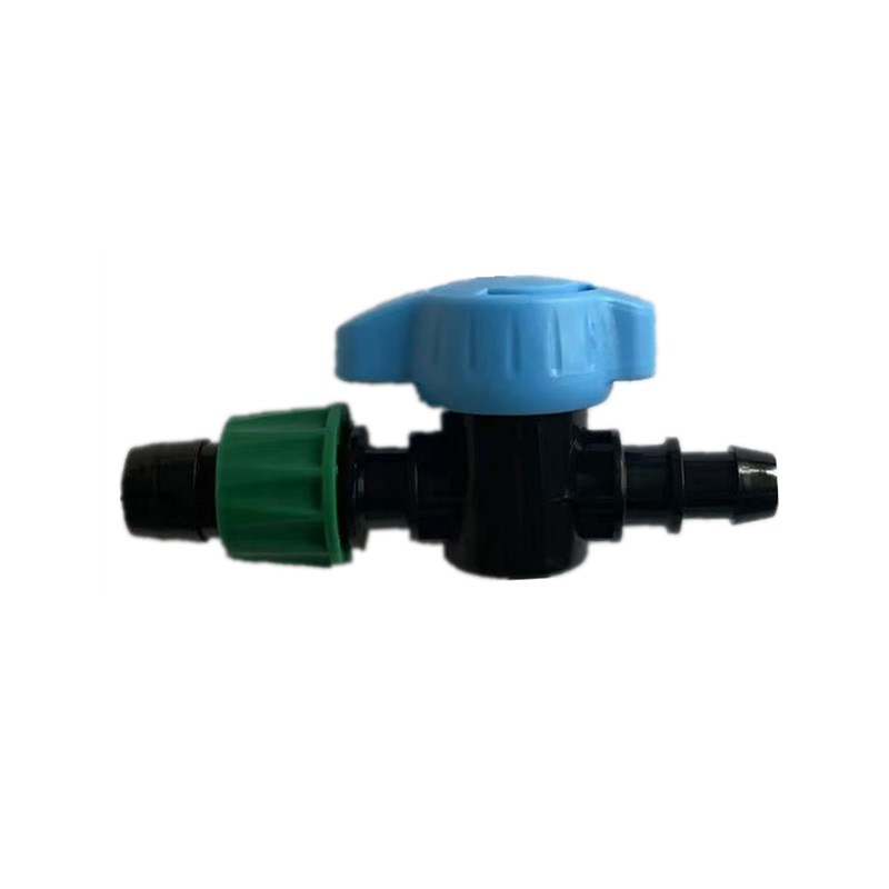 Blue-Green Single Lock Male Thread Valve for Tape RT-1001