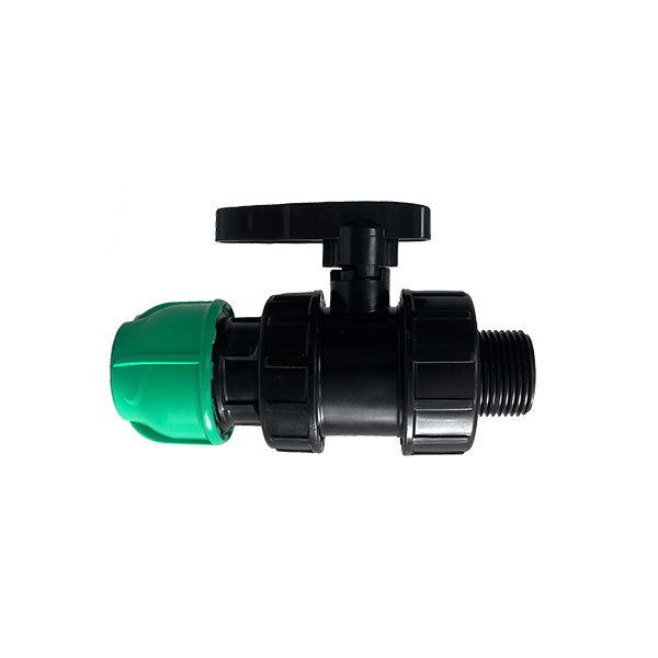 Plastic Quick Coupling - External Thread Double Ball Valve