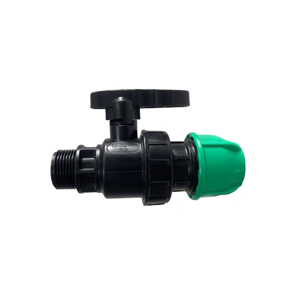 Plastic External Thread - Quick Coupling Single Ball Valve