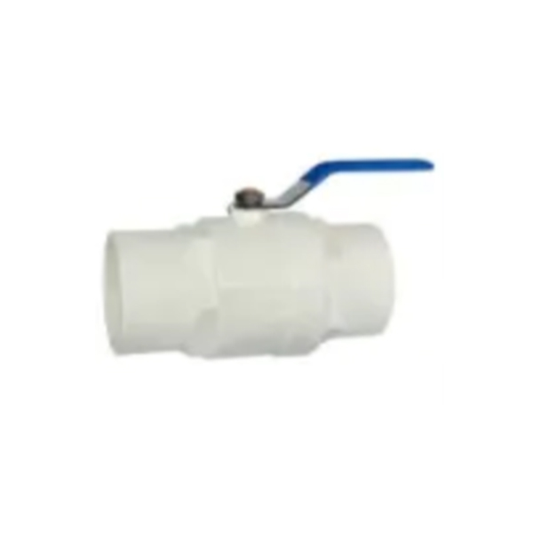 PVC Steel Handle Ball Valve